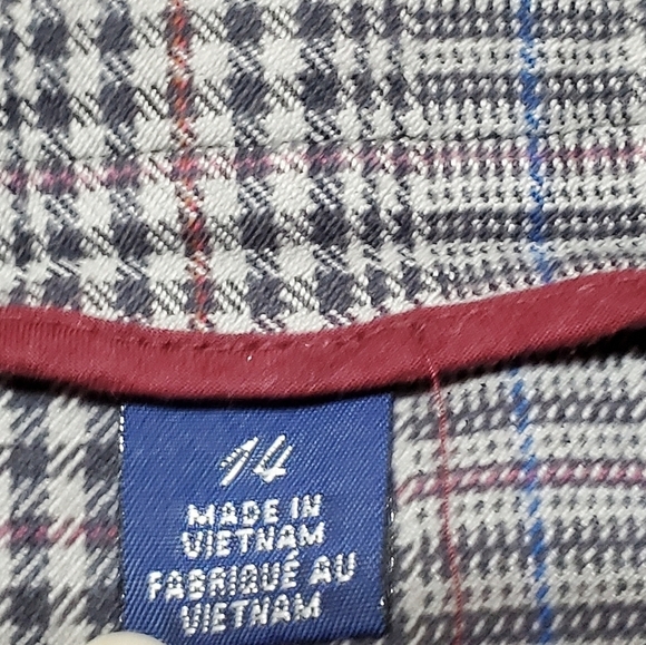 Vintage 90s-Y2K American Eagle Outfitters Houndstooth Plaid Extra Mini Skirt 14 - Picture 11 of 12